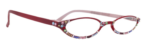The Marvelous, (Bling) Women Reading Glasses W (Full Bottom) (Multi Color) European Crystals +1.50 ..+2.75 Magnifying (Red) NY Fifth Avenue