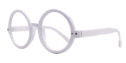 Zelda, (Reading Glasses) (Premium) Big True Round vintage (LWhite) X Large Eye, Oversize, NY Fifth Avenue