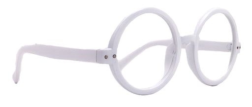 Zelda, (Reading Glasses) (Premium) Big True Round vintage (LWhite) X Large Eye, Oversize, NY Fifth Avenue