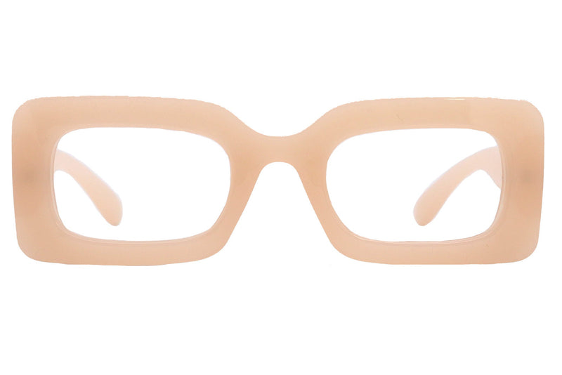 Sophie Premium Reading Glasses, High End Readers +1.25..+3 Magnifying Glasses Transparent Brown Rectangular NY Fifth Avenue