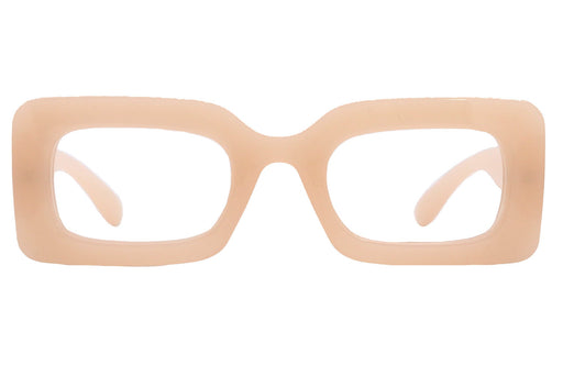 Sophie Premium Reading Glasses, High End Readers +1.25..+3 Magnifying Glasses Transparent Brown Rectangular NY Fifth Avenue