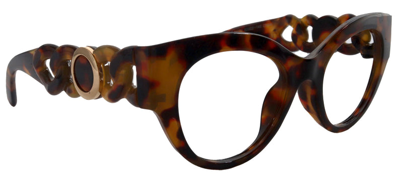 Athena's Fashion High-End Line Bifocal OR Non-Bifocal Black W brown Tortoiseshell Reading Glasses Round Chic, Inspired by NY Fifth Avenue