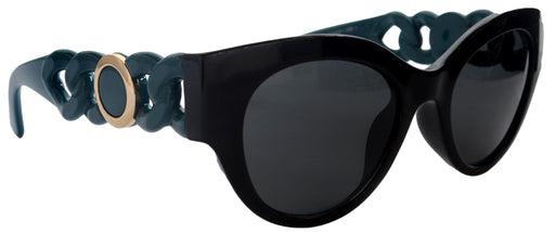 Athena's Fashion High-End Line Bifocal/Non-Bifocal Sun Reading Glasses Black W Green Inspired by NY Fifth Avenue