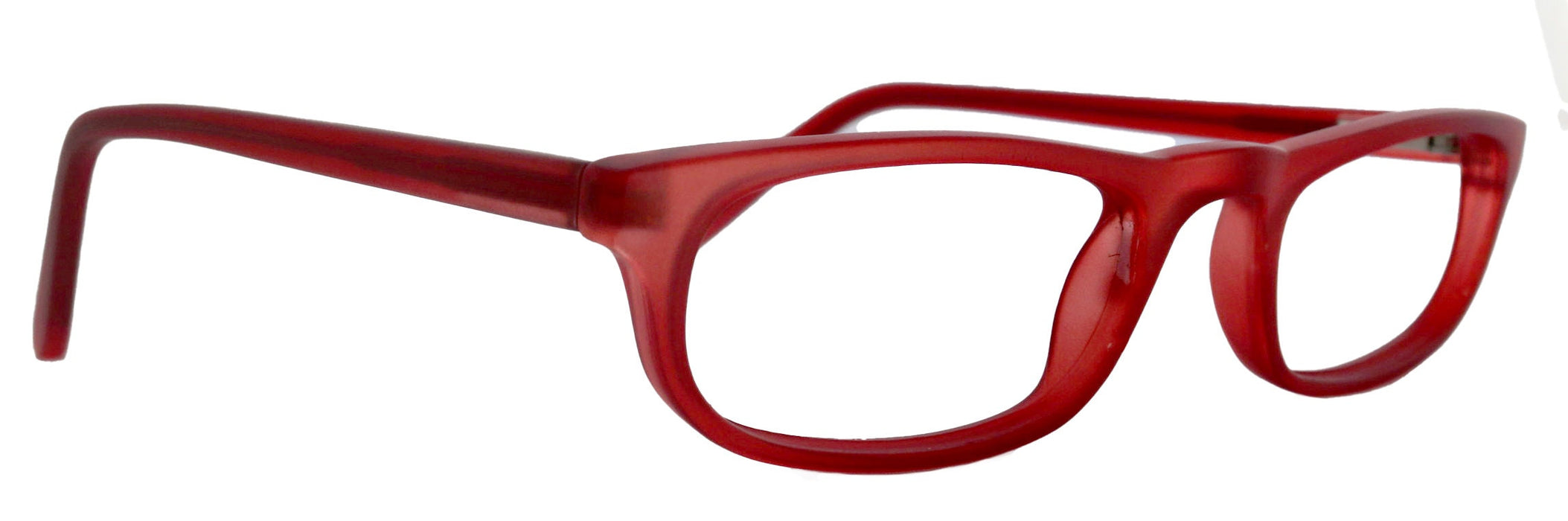 Morgan Premium Reading Glasses High-End Magnifying Readers, Transparent Red, Small Rectangular Frame, Inspired by NY Fifth Avenue Lower nose
