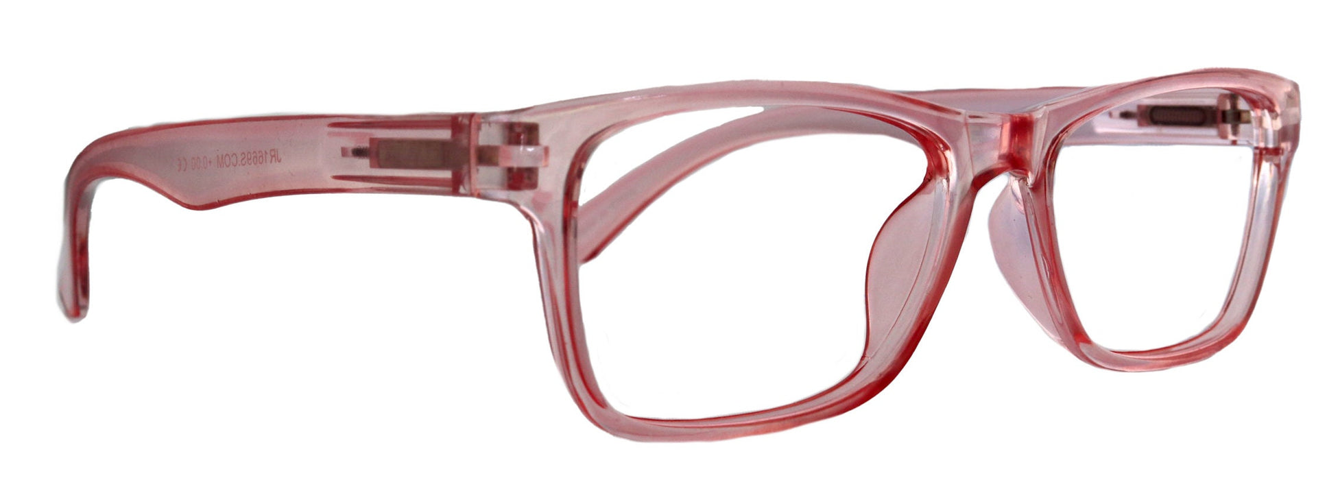 Sophie (Blue Light Glasses) (Blue Blocker) Reduce Eyestrain, A/R Anti Glare. +1.25..+3.00 Square (Transparent Pink) NY Fifth Avenue.