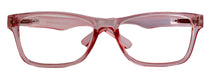 Sophie (Blue Light Glasses) (Blue Blocker) Reduce Eyestrain, A/R Anti Glare. +1.25..+3.00 Square (Transparent Pink) NY Fifth Avenue.
