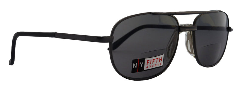 Jackson, High-End Men's Line Bifocal Reading Sunglasses in Black by NY Fifth Avenue"