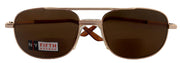 Jackson, High-End Men's Line Bifocal Reading Sunglasses in Gold by NY Fifth Avenue"