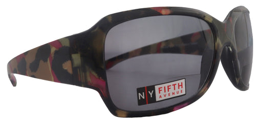 Lourdes, High-End Line Bifocal (Clear On Top) Reading Sunglasses for Women Readers Sunglasses ( Green with black n Yellow) NY Fifth Avenue