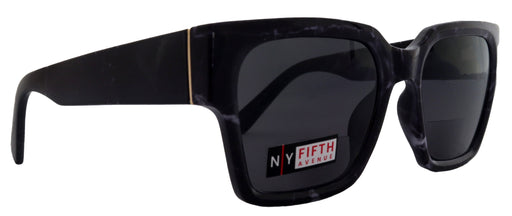 Minerva, High-End Line Bifocal (Clear On Top) Reading Sunglasses for Women OR Non-Bifocal Readers Sunglasses (Black Marble) NY Fifth Avenue