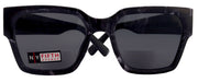 Minerva, High-End Line Bifocal (Clear On Top) Reading Sunglasses for Women OR Non-Bifocal Readers Sunglasses (Black Marble) NY Fifth Avenue