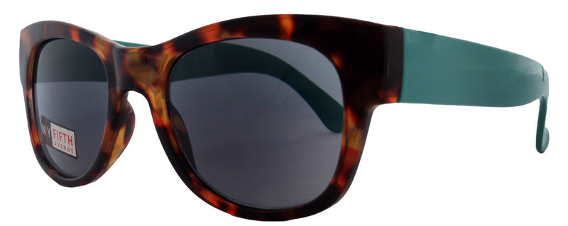 Diana, High-End sunglasses reader for Women Reading Sunglass ( Tortoiseshell W Blue) NY Fifth Avenue
