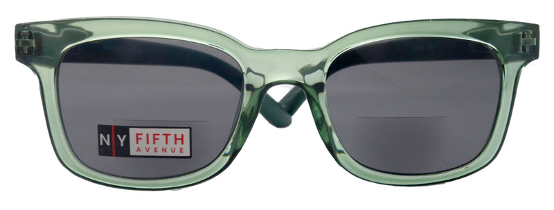 Mars, High-End Line Bifocal (Clear On Top) Reading Sunglasses Unixes OR Non-Bifocal Readers Sunglasses (Transparent Green ) NY Fifth Avenue