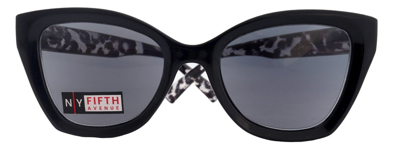 Rhodes, High-End Line Bifocal (Clear On Top) Reading Sunglasses for Women OR Non-Bifocal Readers Sunglasses (Black Tortoiseshell) NY Fifth Avenue