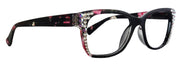 Azul, (Bling) Reading Glasses 4 Women W (Clear)Genuine European Crystals. (Black) NY Fifth Avenue (Wide frame)