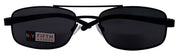 Durango, High-End Men's Line Bifocal Sunglasses Reader in Black by NY Fifth Avenue"