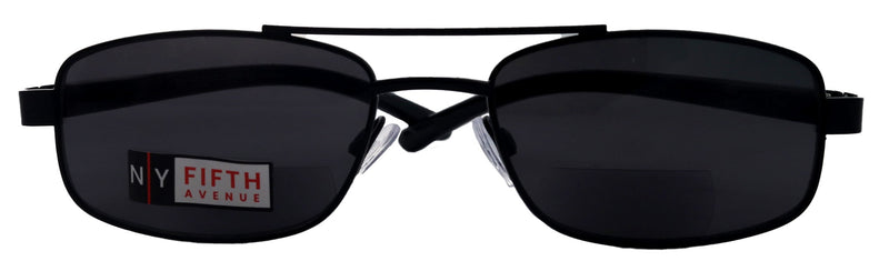 Durango, High-End Men's Line Bifocal Sunglasses Reader in Black by NY Fifth Avenue"