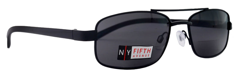 Durango, High-End Men's Line Bifocal Sunglasses Reader in Black by NY Fifth Avenue"