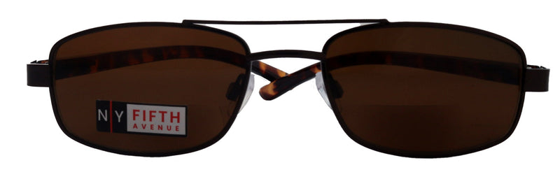 Durango, High-End Men's Line Bifocal Reading Sunglasses in Brown by NY Fifth Avenue"