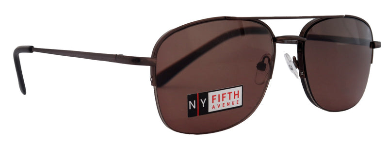 Benjamin, High-End Reading Sunglasses Unixes Non-Bifocal Readers Sunglasses (Brown) Metal, NY Fifth Avenue