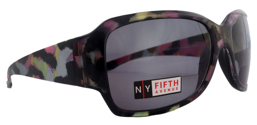 Lourdes, High-End Line Bifocal (Clear On Top) Reading Sunglasses for Women Readers Sunglasses (Pink, Blue with black) NY Fifth Avenue