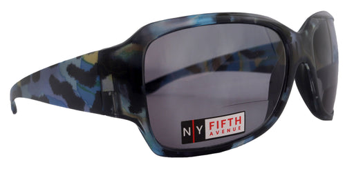 Lourdes, High-End Line Bifocal (Clear On Top) Reading Sunglasses for Women Readers Sunglasses ( Blue with black) NY Fifth Avenue