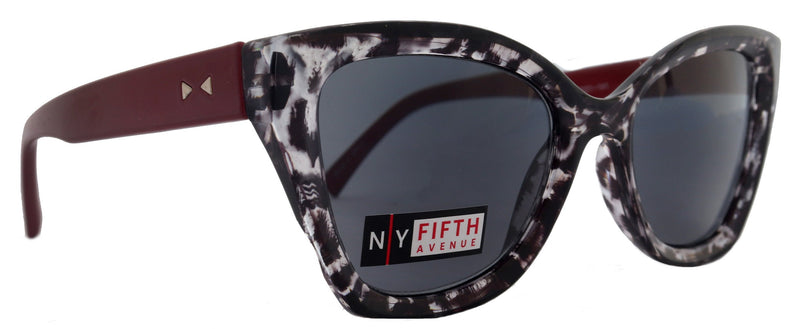 Rhodes, High-End Line Bifocal (Clear On Top) Reading Sunglasses for Women OR Non-Bifocal Readers Sunglasses (Red BK Tortoiseshell) NY Fifth Avenue