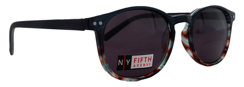 Ravenna, High-End Line Bifocal (Clear On Top) Reading Sunglasses for Women OR Non-Bifocal Readers Sunglasses (Blue ) NY Fifth Avenue