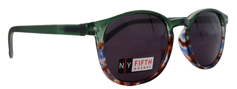 Ravenna, High-End Line Bifocal (Clear On Top) Reading Sunglasses for Women OR Non-Bifocal Readers Sunglasses (Green ) NY Fifth Avenue