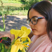 Azul, (Bling) Reading Glasses 4 Women W (Clear)Genuine European Crystals. (Black) NY Fifth Avenue (Wide frame)