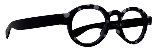 Dotty Chic, Round Reading Glasses for Women (Black) frames with playful polka-dot pattern: +1.25 +3 NY Fifth Avenue