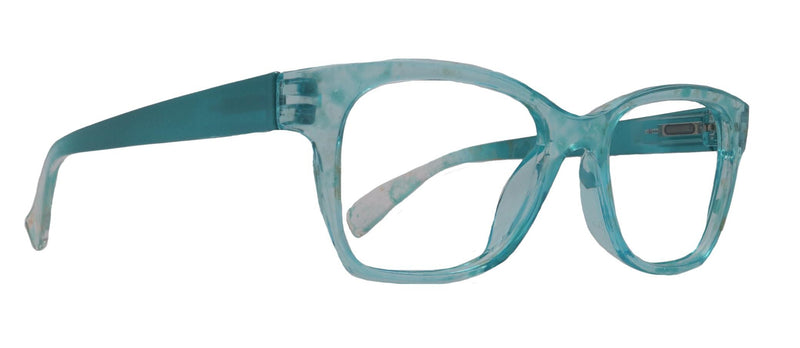 Azul, (Premium) Reading Glasses High End Reading Glass +1.25 to +4 magnifying glasses, Square. optical Frames