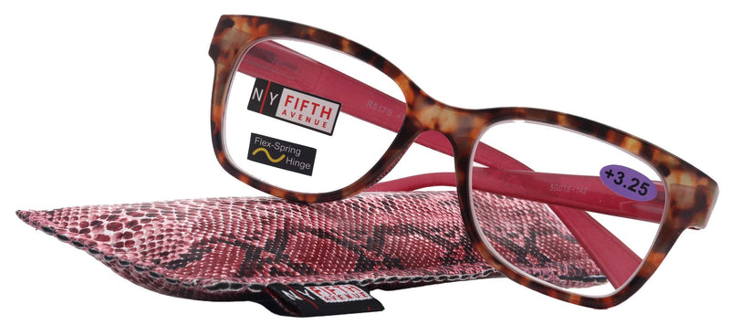 Madison Square,(Premium) Reading Glasses High-End Reading Glass +1.25 to +4 magnifying glasses, Square. optical Frames