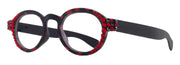 Dotty Chic, Bling Round Reading Glasses for Women Black frames with polka-dot pattern Genuine European Crystals +1.25 +3 NY Fifth Avenue