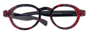 Dotty Chic, Bling Round Reading Glasses for Women Black frames with polka-dot pattern Genuine European Crystals +1.25 +3 NY Fifth Avenue