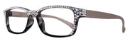 Olivia, (Bling) Women Reading Glasses Adorned with (Full Top) (Clear) Genuine European Crystals. (Black, Grey) Square, NY fifth avenue.