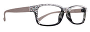 Olivia, (Bling) Women Reading Glasses Adorned with (Full Top) (Clear) Genuine European Crystals. (Black, Grey) Square, NY fifth avenue.