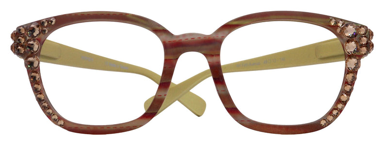 Jazmine, Bling (Blue Light Glasses) (60% Anti Blue Ray Protection) Women Reading Glasses, Genuine European Crystals +1.25 +3 NY Fifth Avenue