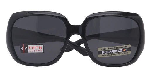 Andalusia, (Polarized) Women Sunglasses, 1.1mm Polarized Grey Lenses, 100% UVA UVB Protection (Black, Square) (Rose Gold) NY Fifth Avenue