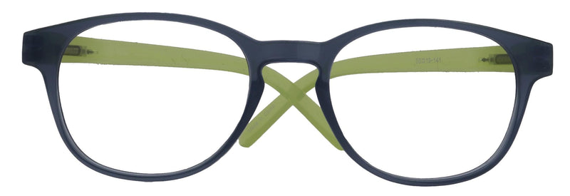 Premium Reading Glasses High End Readers +1.25..+3 Magnifying Glasses, Round Frame. (Transparent Blue, Green) NY Fifth Avenue.