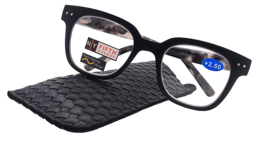 Square,(Premium) Reading Glasses High-End Reading Glass +1.25 to +4 magnifying glasses, Square. optical Frames