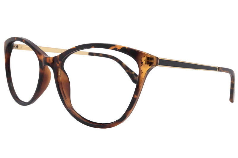 Catittude, (Premium) Reading Glasses, +1.00 to 6.00 Magnifying Eyeglass, CatEye (Tortoiseshell) W Gold Metal temples. NY Fifth Avenue