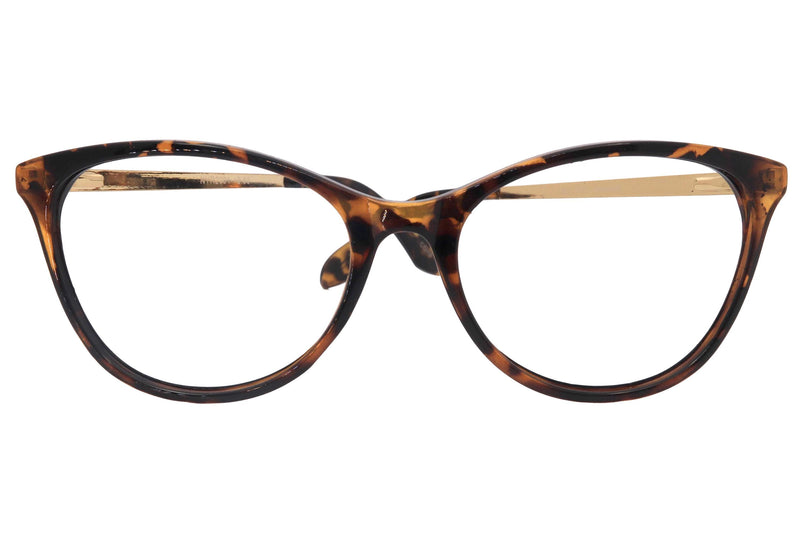 Catittude, (Premium) Reading Glasses, +1.00 to 6.00 Magnifying Eyeglass, CatEye (Tortoiseshell) W Gold Metal temples. NY Fifth Avenue