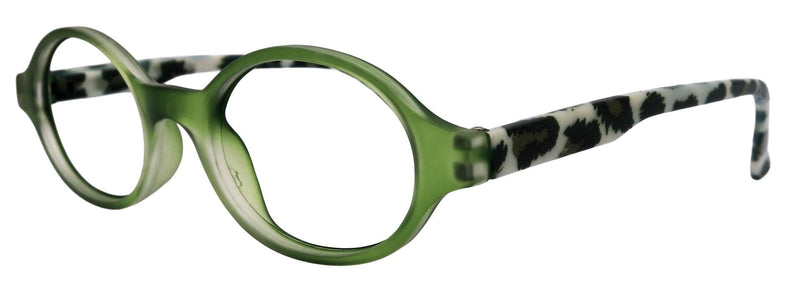 Brookdale, Premium Reading Glasses, High-End Readers (Green w White) (Round) Magnifying Eyeglasses, Optical, NY Fifth Avenue