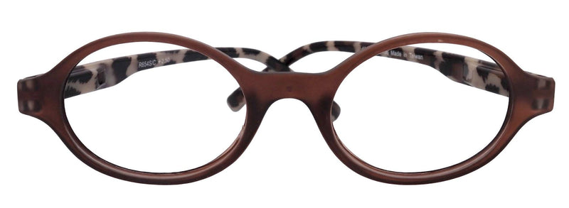 Brookdale, Premium Reading Glasses, High-End Readers (Brown) (Round) Magnifying Eyeglasses, Optical, NY Fifth Avenue