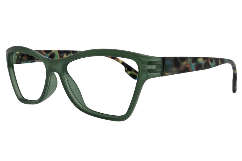 Avian, (Premium) Reading Glasses, High-End Reader +1.25 to +3 Magnifying Eyeglass, Cat Eye (Green) Leopard Pattern. NY Fifth Avenue