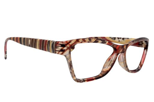 Avian, (Premium) Reading Glasses, High-End Reader +1.25 to +3 Magnifying Eyeglass, Cat Eye (Transparent) Leopard Pattern. NY Fifth Avenue
