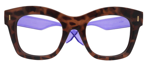 Montclair, Tortoiseshell (Purple) Oversized Reading Glasses for Women, Big Square High-End Magnifying Readers, by NY Fifth Avenue