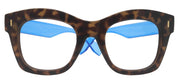 Montclair, Tortoiseshell (Blue) Oversized Reading Glasses for Women, Big Square High-End Magnifying Readers, by NY Fifth Avenue