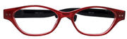 Roselle, Premium Reading Glasses, High-End Readers +1.25 + 5.00 Magnifying, Cat Eye optical Frame, Red, NY Fifth Avenue